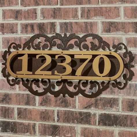 custom metal house address signs|house mounted address signs.